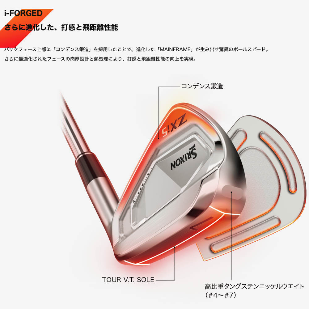 
                  
                    【即納カスタム】最新2025 スリクソン SRIXON ZXi5 アイアン 6番~Pw 5本セット Diamana ZXi for IRON カーボンシャフト Flex-S 日本正規品 ダンロップ
                  
                