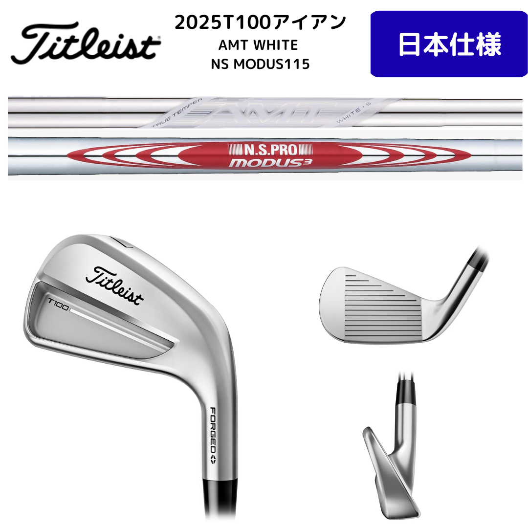 【お取寄せ】最新 2025 タイトリスト T100 アイアン 5番~Pw 6本セット 日本正規品