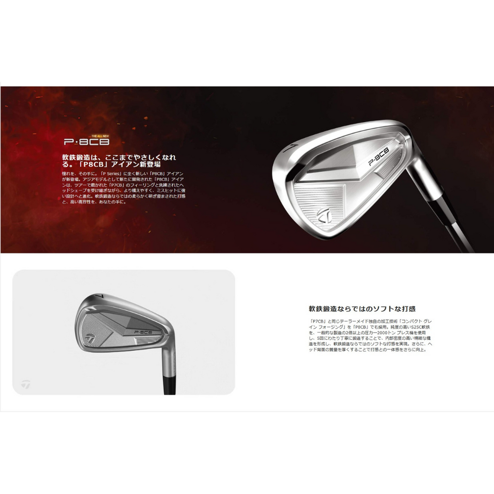 
                  
                    【受注商品】2025最新 テーラーメイド P8CB アイアン 6番~Pw 5本セット Dynamic Gold EX TOUR ISSUE & DG Mid スチールシャフト 日本正規品
                  
                