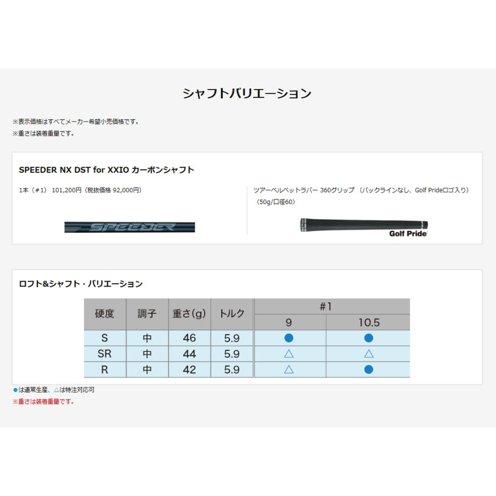 【お取寄せ】最新 2026モデル ダンロップ ゼクシオ 14+ ドライバー SPEEDER NX DST for XXIO シャフト 日本正規品 XXIO