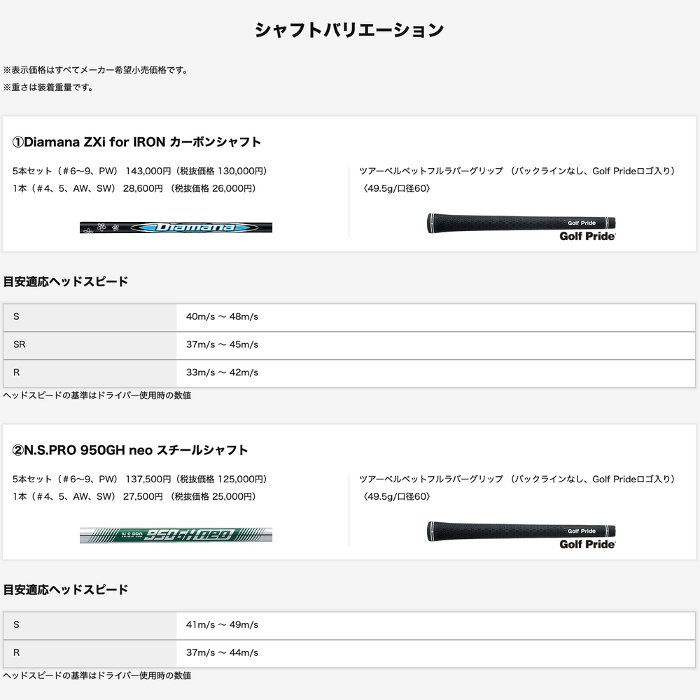 
                  
                    最新2025 スリクソン SRIXON ZXi4 アイアン 6番~Pw 5本セット Diamana ZXi for IRON カーボンシャフト Flex-S 日本正規品 ダンロップ
                  
                