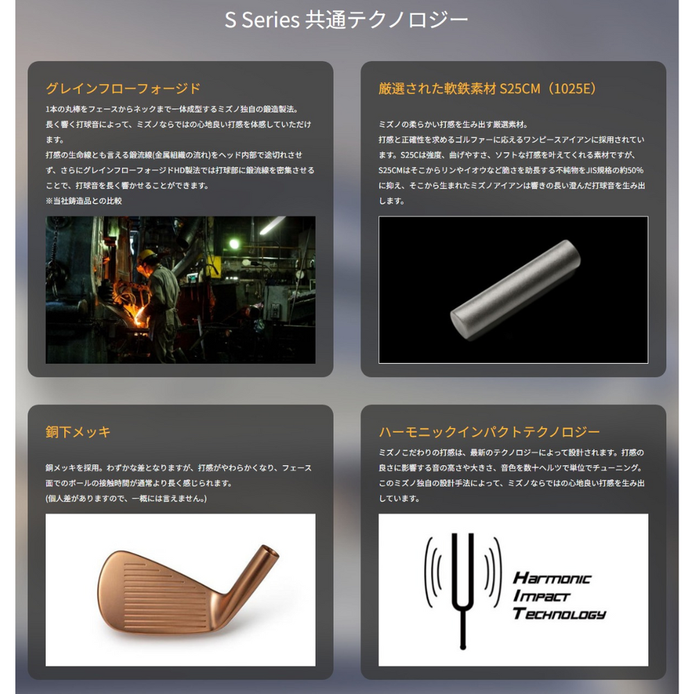 
                  
                    【受注商品】最新2025 MIZUNO ミズノプロ Mizuno Pro S-1 アイアンセット６本組 5-Pw Dynamic Gold HT スチールシャフト Flex-S200 日本正規品
                  
                