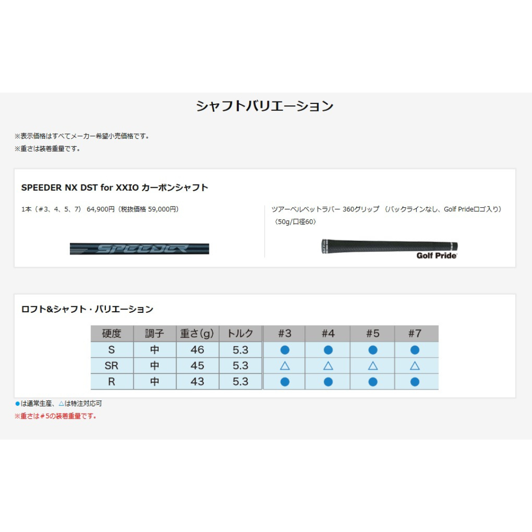 【お取寄せ】最新 2026モデル ダンロップ ゼクシオ 14+ フェアウェイウッド SPEEDER NX DST for XXIO シャフト 日本正規品 XXIO 〇
